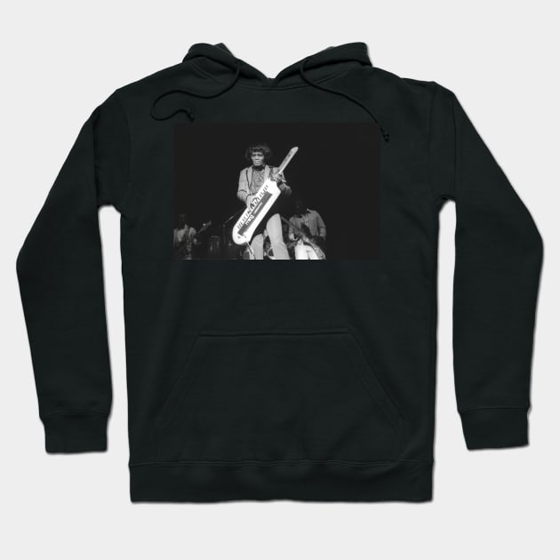 James Brown BW Photograph Hoodie by Concert Photos